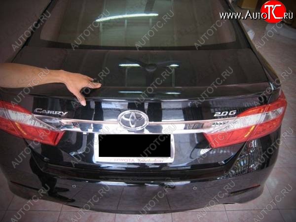 3 049 р. Лип спойлер CT v3 Toyota Camry XV55 1-ый рестайлинг (2014-2017) (Неокрашенный)  с доставкой в г. Воронеж