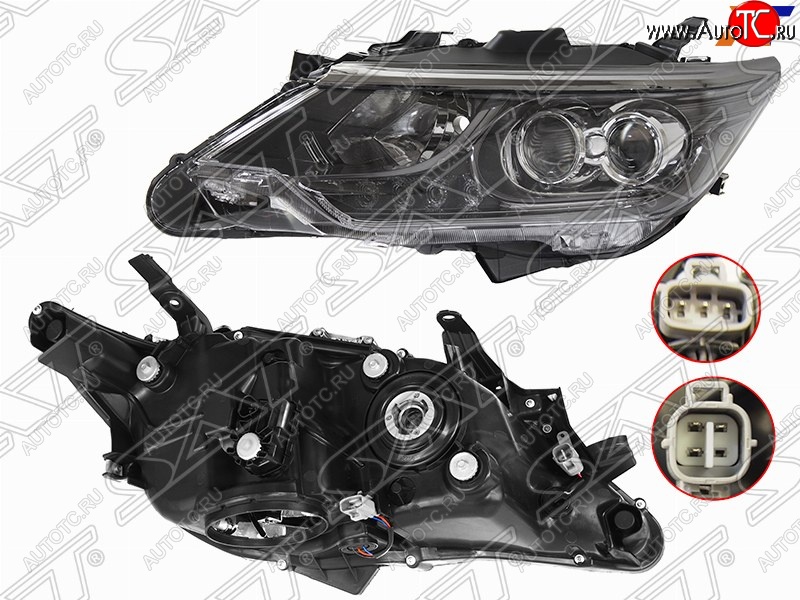 17 499 р. Левая фара SAT (LED)  Toyota Camry  XV55 (2017-2018) 2-ой рестайлинг  с доставкой в г. Воронеж