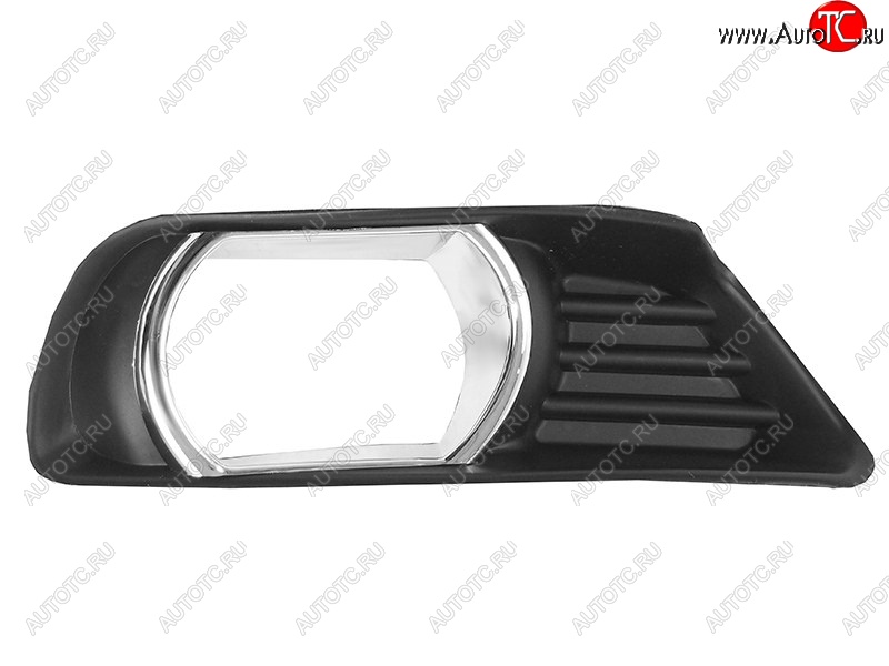 529 р. Правая вставка в бампер под ПТФ (хром. ободок) SAT Toyota Camry XV40 дорестайлинг (2006-2008)  с доставкой в г. Воронеж