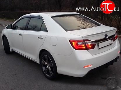 5 599 р. Козырёк на заднее стекло Modellista Toyota Camry XV55 1-ый рестайлинг (2014-2017) (Неокрашенный)  с доставкой в г. Воронеж