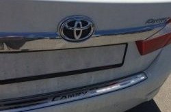 4 199 р. Защитная накладка на задний бампер СТ Toyota Camry XV50 дорестайлинг (2011-2014)  с доставкой в г. Воронеж. Увеличить фотографию 2