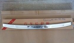 4 199 р. Защитная накладка на задний бампер СТ Toyota Camry XV50 дорестайлинг (2011-2014)  с доставкой в г. Воронеж. Увеличить фотографию 3