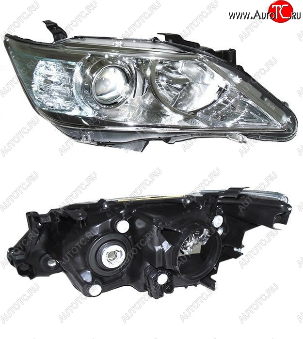 6 449 р. Правая фара SAT (под ксенон) Toyota Camry XV50 дорестайлинг (2011-2014)  с доставкой в г. Воронеж