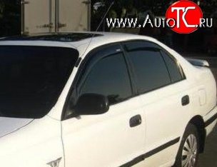 999 р. Комплект дефлекторов окон (ветровиков) 4 шт. E (седан) Russtal Toyota Carina T190 седан дорестайлинг (1992-1994)  с доставкой в г. Воронеж