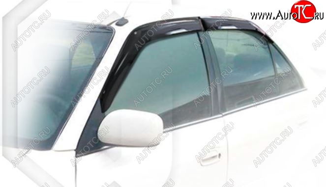 1 999 р. Дефлектора окон CA-Plastic  Toyota Carina  Е210 (1996-1998) седан дорестайлинг (Classic полупрозрачный, Без хром.молдинга, Крепление только на скотч)  с доставкой в г. Воронеж