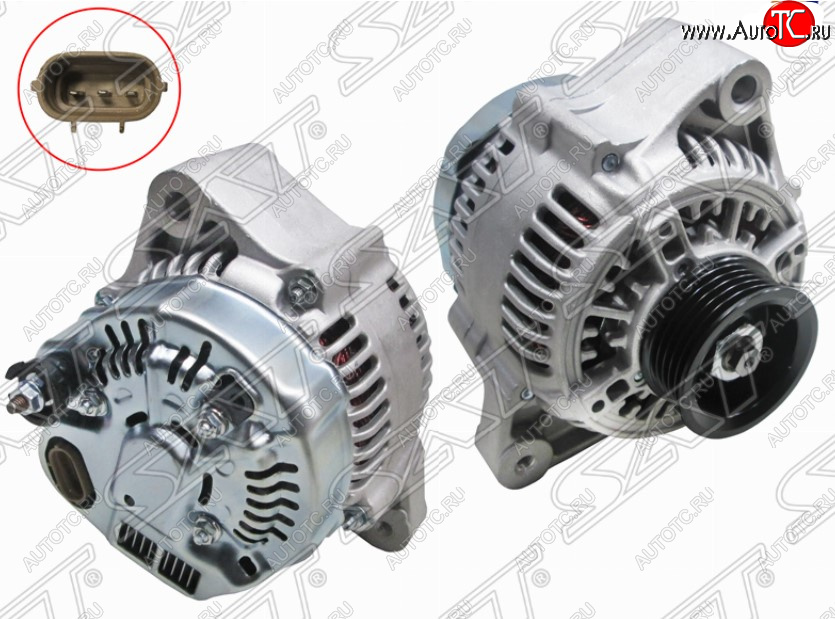 7 999 р. Генератор SAT (12V 80A 3/4/5SFE)  Toyota Carina ( T190,  Е210) - Celica  T210  с доставкой в г. Воронеж