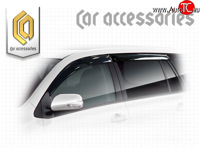 1 999 р. Комплект дефлекторов окон CA-Plastic  Toyota Corolla Fielder  E140 (2006-2012) универсал дорестайлинг, универсал рестайлинг (Classic полупрозрачный, Без хром молдинга, Крепление скотч)  с доставкой в г. Воронеж