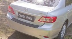 1 329 р. Защитная накладка на задний бампер RA  Toyota Corolla  E150 (2006-2010) седан дорестайлинг  с доставкой в г. Воронеж. Увеличить фотографию 3