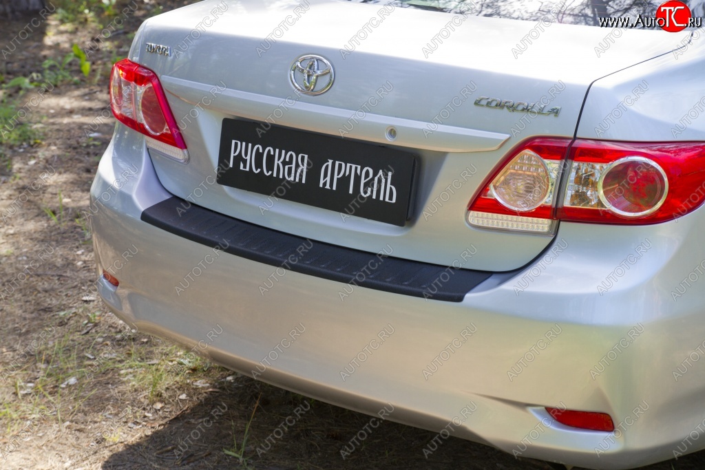 1 329 р. Защитная накладка на задний бампер RA  Toyota Corolla  E150 (2006-2010) седан дорестайлинг  с доставкой в г. Воронеж