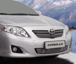 Декоративная вставка воздухозаборника бампера Novline Toyota Corolla  E150 (2006-2010) седан дорестайлинг
