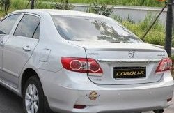 3 399 р. Лип спойлер АВТОКРАТ  Toyota Corolla  E150 (2009-2013) седан рестайлинг (Неокрашенный)  с доставкой в г. Воронеж. Увеличить фотографию 2