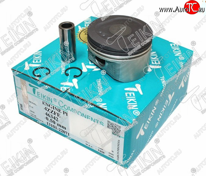 6 599 р. Комплект поршней с пальцами TEIKIN (4ZZ-FE)  Toyota Corolla ( E120,  E150) (2000-2013) седан дорестайлинг, универсал дорестайлинг, хэтчбек 5 дв. дорестайлинг, седан рестайлинг, универсал рестайлинг, хэтчбек рестайлинг  с доставкой в г. Воронеж