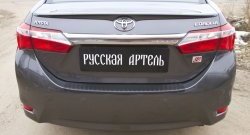1 039 р. Защитная накладка на задний бампер RA Toyota Corolla E180 дорестайлинг (2013-2016)  с доставкой в г. Воронеж. Увеличить фотографию 3