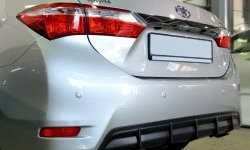 5 799 р. Диффузор заднего бампера Sport Toyota Corolla E180 дорестайлинг (2013-2016) (Неокрашенная)  с доставкой в г. Воронеж. Увеличить фотографию 2