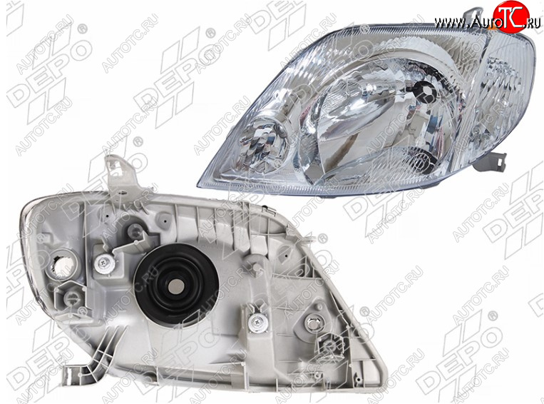 6 899 р. Левая передняя фара DEPO (Евросвет)  Toyota Corolla  E110 (2000-2002) седан рестайлинг, универсал рестайлинг, хэтчбек 5 дв. рестайлинг  с доставкой в г. Воронеж