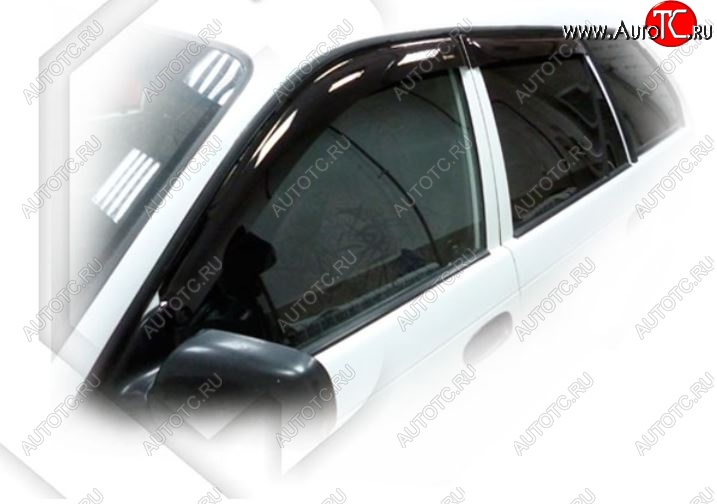 2 079 р. Дефлектора окон (Е100, 103) CA-Plastic  Toyota Corolla  E110 (1997-2000) универсал дорестайлинг (Classic полупрозрачный, Без хром.молдинга, Крепление только на скотч)  с доставкой в г. Воронеж