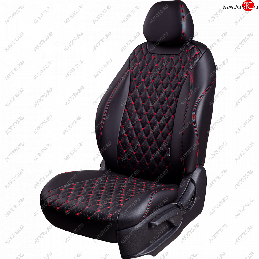 13 949 р. Чехлы для сидений Lord Autofashion Байрон (экокожа, 60/40, отд. бок, 2 П- и 1 Г-образных подголовника)  Toyota Corolla  E120 (2000-2007) седан дорестайлинг, универсал дорестайлинг, седан рестайлинг, универсал рестайлинг (Черный, вставка черная, строчка красная)  с доставкой в г. Воронеж