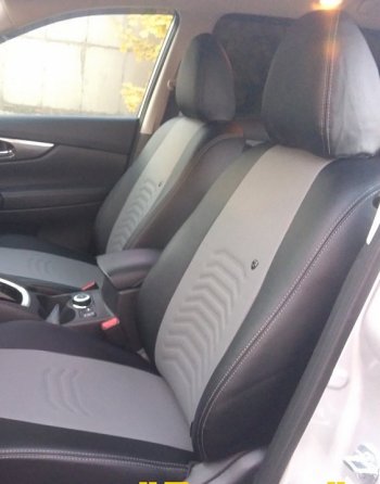 10 949 р. Чехлы для сидений Lord Autofashion Денвер (экокожа)  Toyota Corolla ( E150,  E140) (2006-2013) седан дорестайлинг, седан рестайлинг (Чёрный, вставка серая)  с доставкой в г. Воронеж. Увеличить фотографию 3