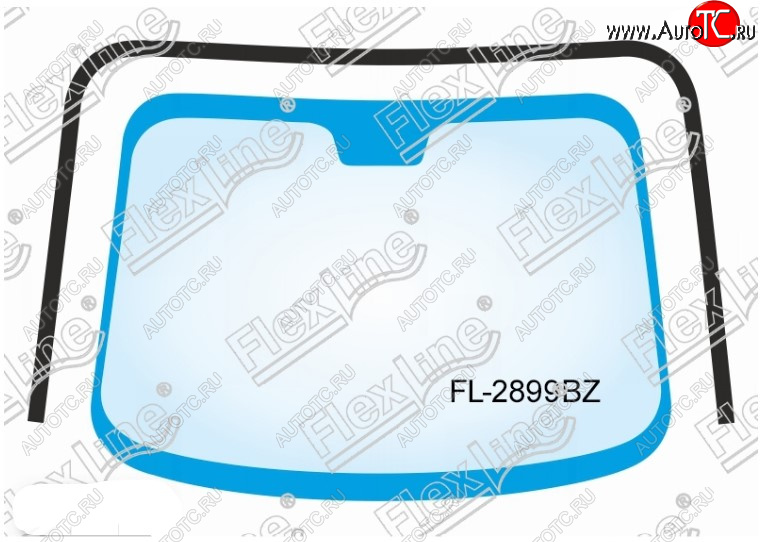 2 299 р. Молдинг лобового стекла FlexLine Toyota Corolla E150 седан рестайлинг (2009-2013)  с доставкой в г. Воронеж
