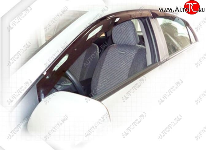 1 999 р. Дефлектора окон CA-Plastic  Toyota Corolla  E150 (2009-2013) седан рестайлинг (Classic полупрозрачный, Без хром.молдинга, Крепление только на скотч)  с доставкой в г. Воронеж