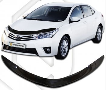 Дефлектор капота CA-Plastiс Toyota Corolla E180 дорестайлинг (2013-2016)