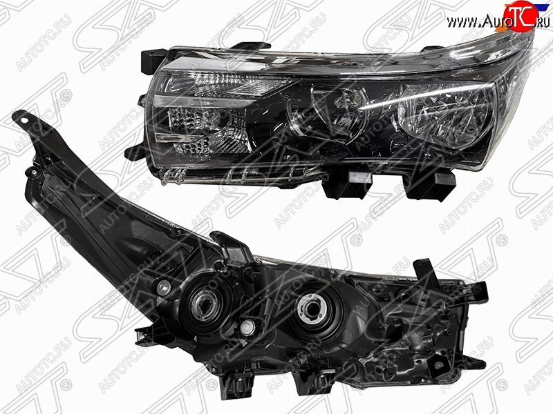 7 549 р. Левая фара SAT (галоген, без ДХО)  Toyota Corolla  E180 (2013-2016) дорестайлинг  с доставкой в г. Воронеж