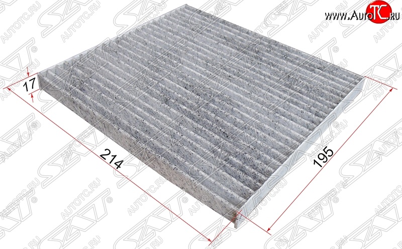 237 р. Фильтр салона SAT  Lifan Solano (2010-2025), Toyota Corolla Fielder  E120 (2000-2006), Toyota Funcargo (2002-2005), Toyota Ist  XP60 (2001-2005), Toyota Platz ( рестайлинг) (1999-2005), Toyota RAV4  CA20 (2000-2003), Toyota Vitz  XP10 (1998-2001) (Угольный)  с доставкой в г. Воронеж