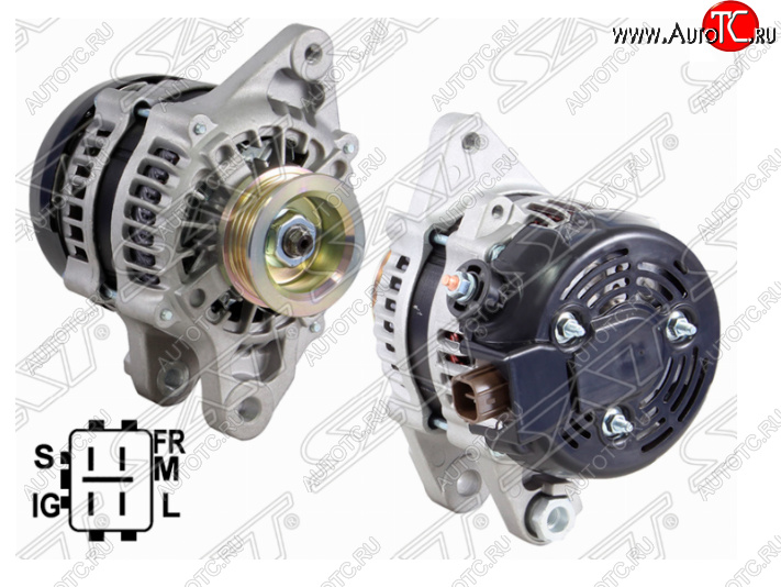 11 799 р. Генератор SAT (12V/70A) Toyota Corolla Fielder E120 универсал 1-ый рестайлинг (2002-2004)  с доставкой в г. Воронеж