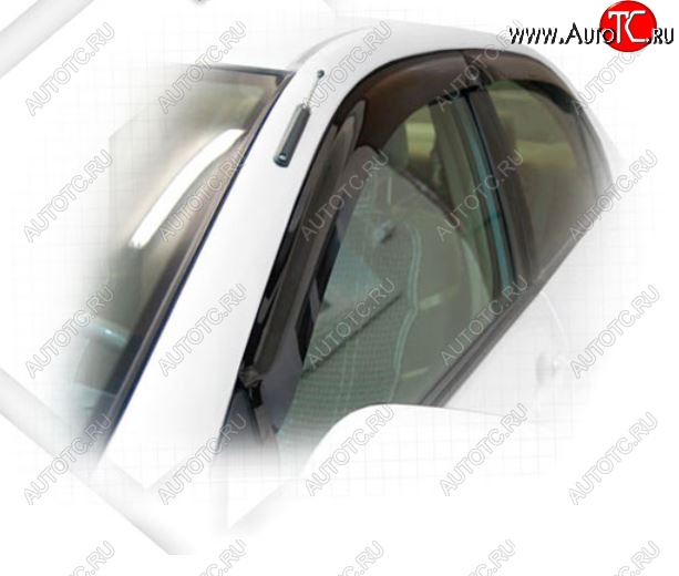 1 999 р. Дефлектора окон CA-Plastic  Toyota Corolla Fielder  E120 (2004-2006) универсал 2-ой рестайлинг (Classic полупрозрачный, Без хром.молдинга, Крепление только на скотч)  с доставкой в г. Воронеж