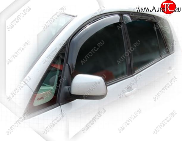 1 999 р. Дефлектора окон CA-Plastic  Toyota Corolla Verso  Е120 (2001-2004) (Classic полупрозрачный, Без хром.молдинга)  с доставкой в г. Воронеж