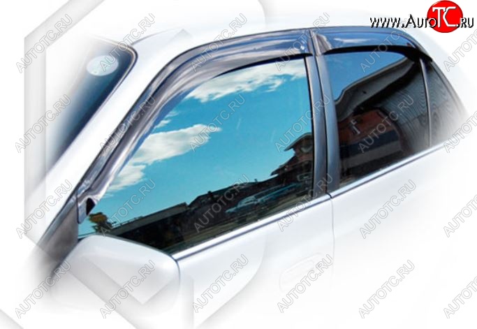 1 999 р. Дефлектора окон CA-Plastic Toyota Corona Premio T210 дорестайлинг (1996-1997) (Classic полупрозрачный, Без хром.молдинга, Крепление только на скотч)  с доставкой в г. Воронеж