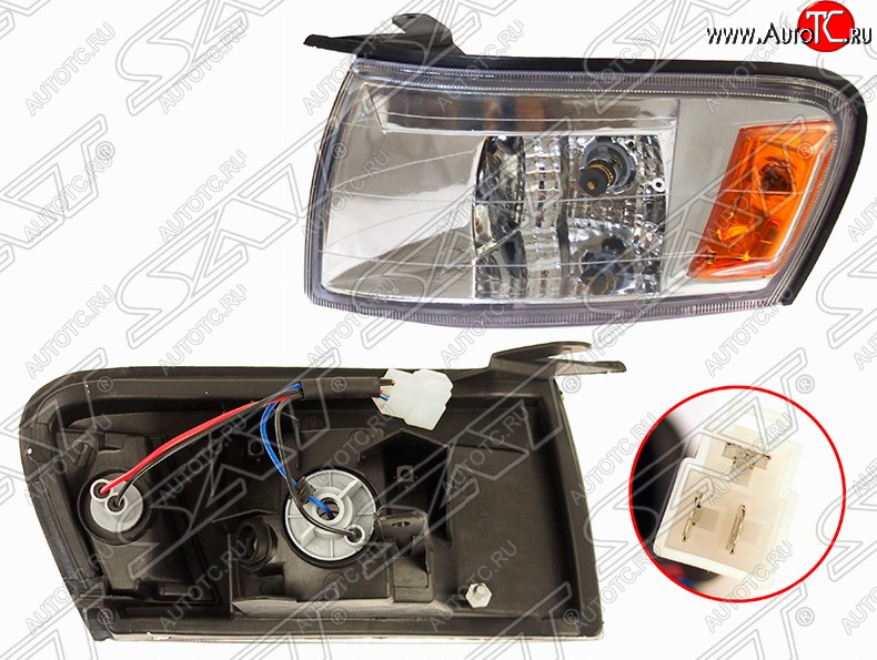 859 р. Передний габарит SAT (хрусталь, левая)  Toyota Cresta  X90 (1992-1996)  с доставкой в г. Воронеж