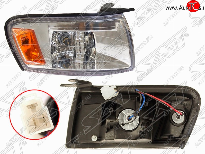 859 р. Передняя габарит SAT (хрусталь, правый)  Toyota Cresta  X90 (1992-1996)  с доставкой в г. Воронеж