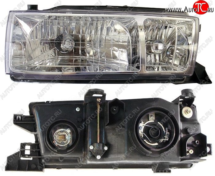 5 649 р. Правая фара SAT (хрусталь) Toyota Cresta X90 (1992-1996)  с доставкой в г. Воронеж