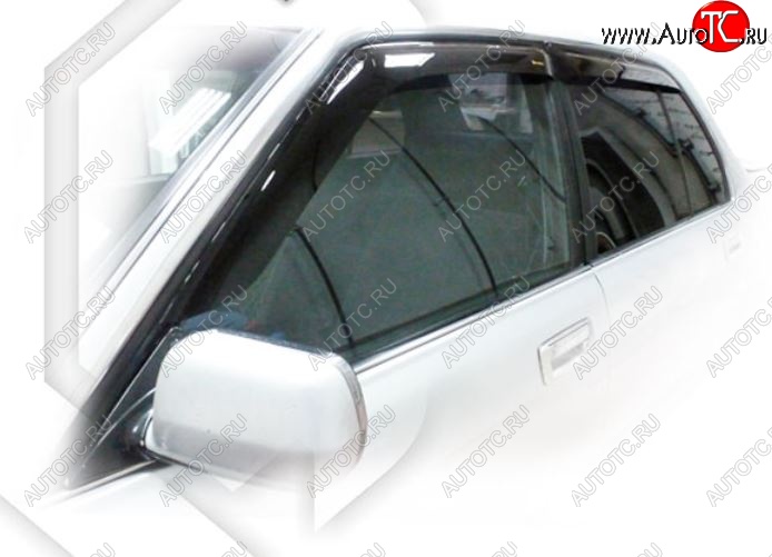 1 899 р. Дефлектор капота CA-Plastiс  Toyota Crown  S130 (1991-1999) седан 2-ой рестайлинг, универсал 2-ой рестайлинг (Classic полупрозрачный, Без хром.молдинга)  с доставкой в г. Воронеж
