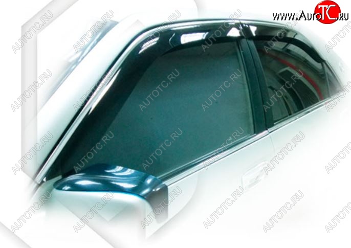 2 079 р. Дефлектора окон CA-Plastic  Toyota Crown  S170 (1999-2003) седан (Classic полупрозрачный, Без хром.молдинга)  с доставкой в г. Воронеж