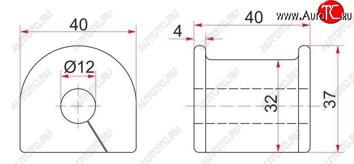 137 р. Резиновая втулка заднего стабилизатора (D=12) SAT  Toyota Echo  XP10 - Yaris  XP10  с доставкой в г. Воронеж