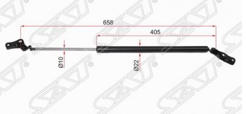 Правый упор багажника SAT Toyota Estima AHR10,XR30, XR40 (2000-2006)
