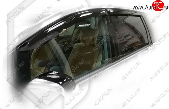 2 079 р. Дефлектора окон CA-Plastic Toyota Estima AHR10,XR30, XR40 (2000-2006) (Classic полупрозрачный, Без хром.молдинга)  с доставкой в г. Воронеж