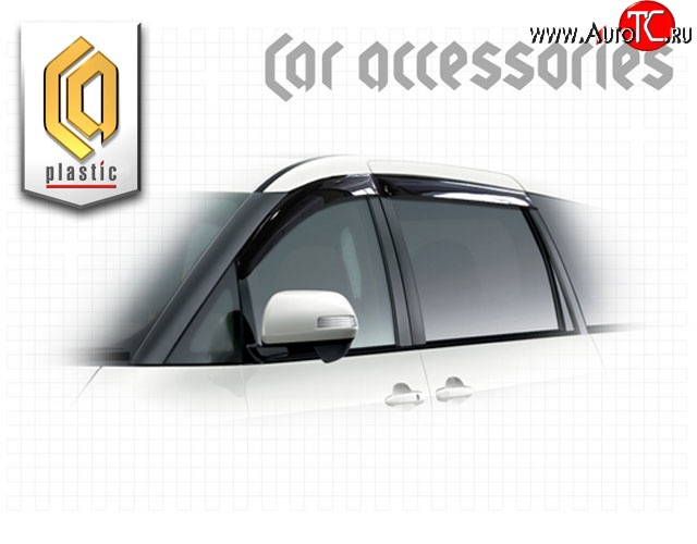 2 079 р. Дефлектора окон CA-Plastiс  Toyota Estima  AHR20,XR50 (2006-2016) дорестайлинг, 1-ый рестайлинг, 2-ой рестайлинг (Classic полупрозрачный, Без хром.молдинга)  с доставкой в г. Воронеж