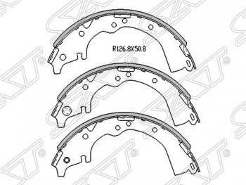 Колодки тормозные SAT (задние) Toyota Estima Emina XR10, XR20 минивэн 1-ый рестайлинг (1995-1996)