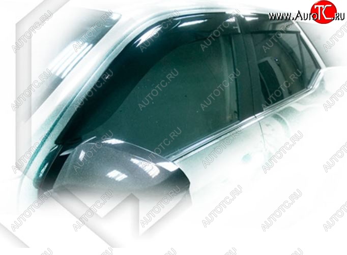 2 199 р. Дефлектора окон CA-Plastic Toyota Fortuner AN160 дорестайлинг (2015-2020) (Classic полупрозрачный, Без хром.молдинга)  с доставкой в г. Воронеж
