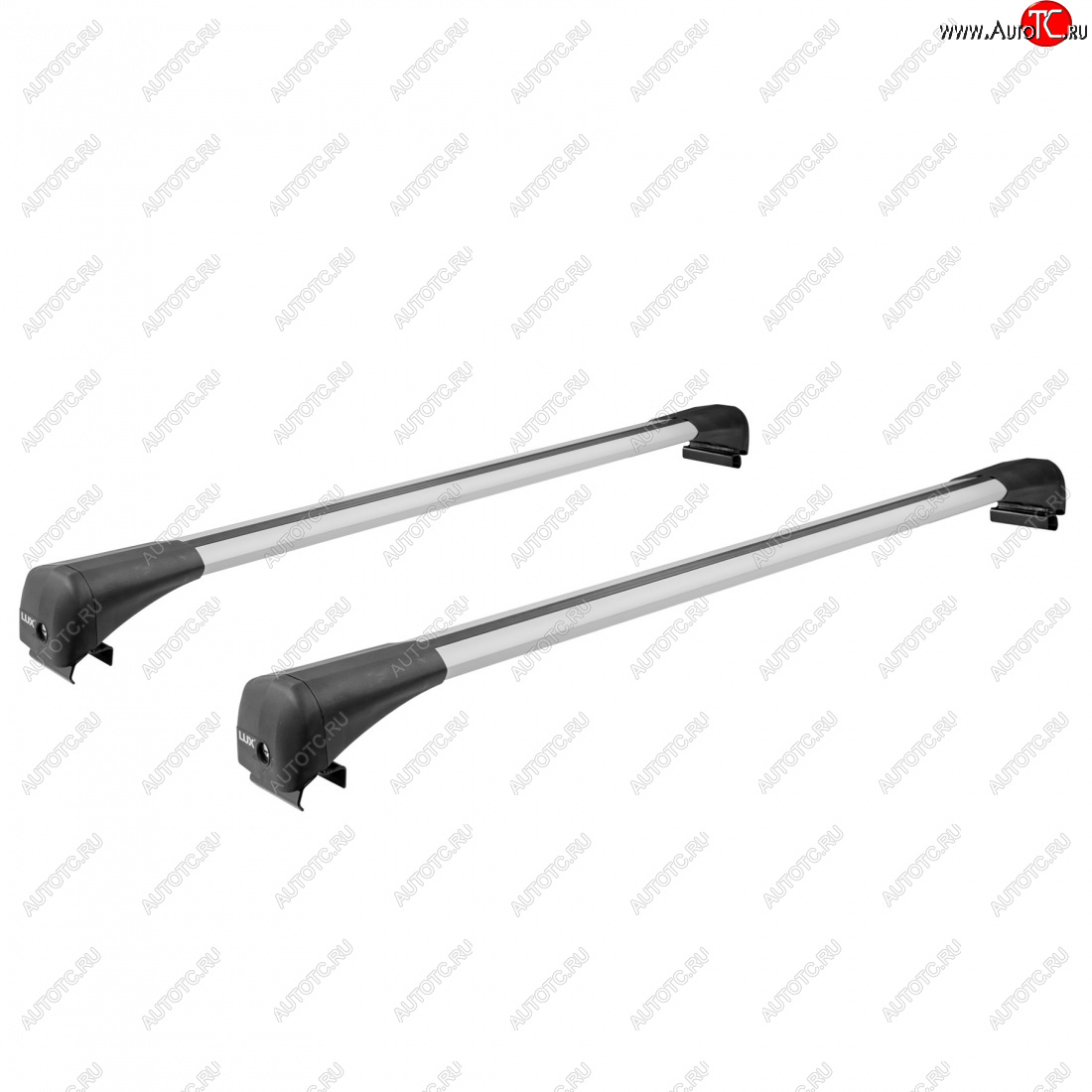 17 089 р. Багажник в сборе на низкие рейлинги LUX BRIDGE  Toyota Fortuner  AN160 (2015-2025) дорестайлинг, рестайлинг (серебро)  с доставкой в г. Воронеж