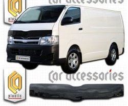 Дефлектор капота CA-Plastic (правый руль) Toyota Hiace  H200 (2004-2017) минивэн (Япония) дорестайлинг , минивэн (Япония) 1-ый рестайлинг, минивэн (Япония) 2-ой рестайлинг, минивэн (Япония) 3-ий рестайлинг