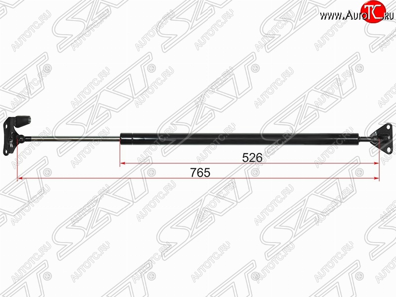 1 159 р. Левый газовый упор крышки багажника SAT (высокая крыша) Toyota Hiace H200 минивэн (Япония) дорестайлинг  (2004-2007)  с доставкой в г. Воронеж