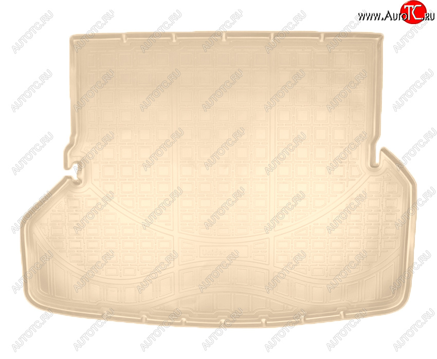 2 499 р. Коврик багажника Norplast Unidec (7 мест)  Toyota Highlander  XU40 (2010-2013) рестайлинг (Цвет: бежевый)  с доставкой в г. Воронеж
