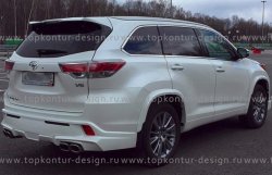 12 999 р. Комплект накладок на колёсные арки TopKontur Design Toyota Highlander XU50 дорестайлинг (2013-2017)  с доставкой в г. Воронеж. Увеличить фотографию 3