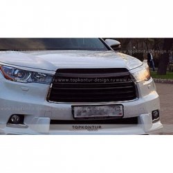 5 399 р. Решётка радиатора TopKontur Design Toyota Highlander XU50 дорестайлинг (2013-2017)  с доставкой в г. Воронеж. Увеличить фотографию 3