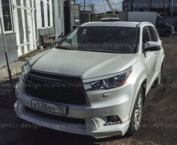 5 399 р. Решётка радиатора TopKontur Design Toyota Highlander XU50 дорестайлинг (2013-2017)  с доставкой в г. Воронеж. Увеличить фотографию 5