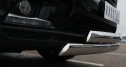 16 499 р. Защита переднего бампера (2 трубыØ75х42 мм, нержавейка) Russtal Toyota Highlander XU50 дорестайлинг (2013-2017)  с доставкой в г. Воронеж. Увеличить фотографию 3